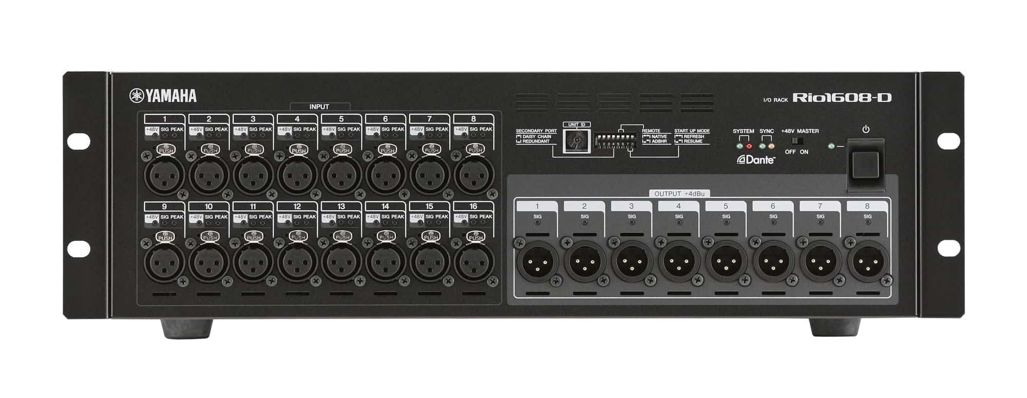Yamaha Rio1608-D/D2 Remote Stage Box for Hire - Red Event Production